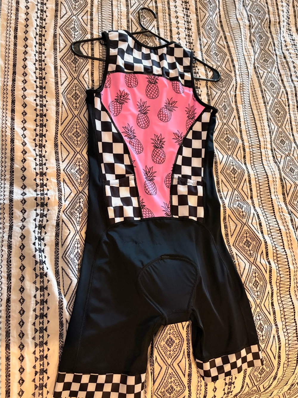 Pineapple checkerboard tri suit - Picture 3 of 5